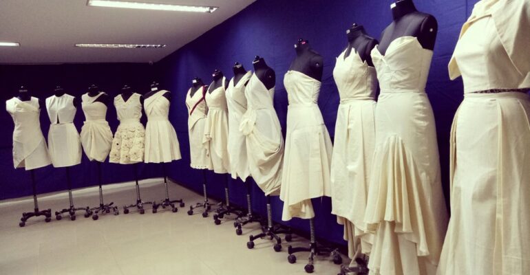 Display of Fabric Draping – Diploma Batch – Department of Fashion and Apparel Design