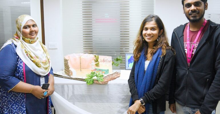 STUDENTS OF INTERIOR DESIGN DISPLAY MINIATURE RETAIL SPACE LAYOUTS (8)