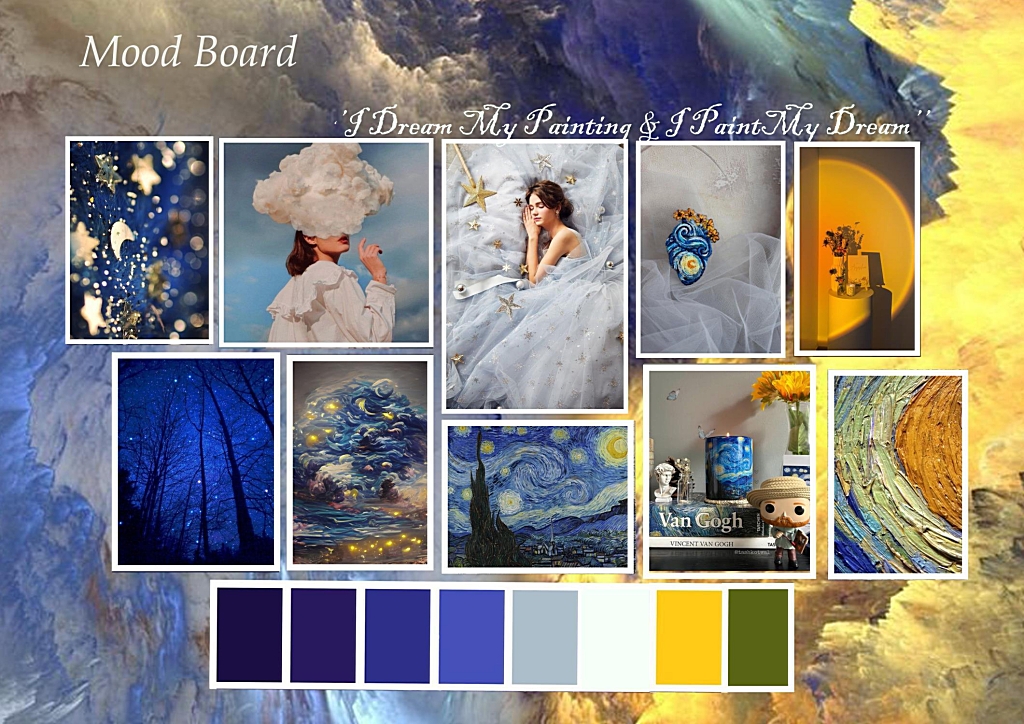 A letter to Van Gogh Tribute to Vincent Van Gogh Moodboard jpg