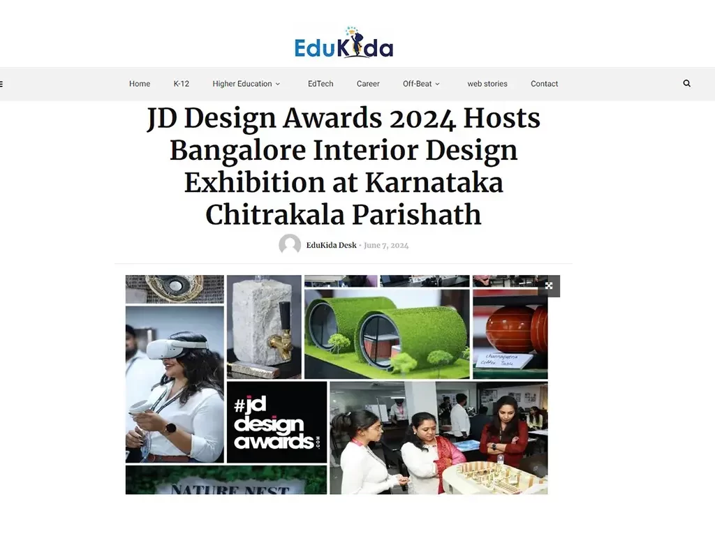 JD Design Awards 2024 Hosts Bangalore Interior Design Exhibition at Karnataka Chitrakala Parishath
