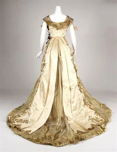 Why were the gowns made so big during victorian era 