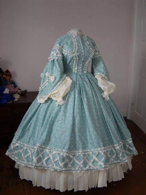 Why were the gowns made so big during victorian era