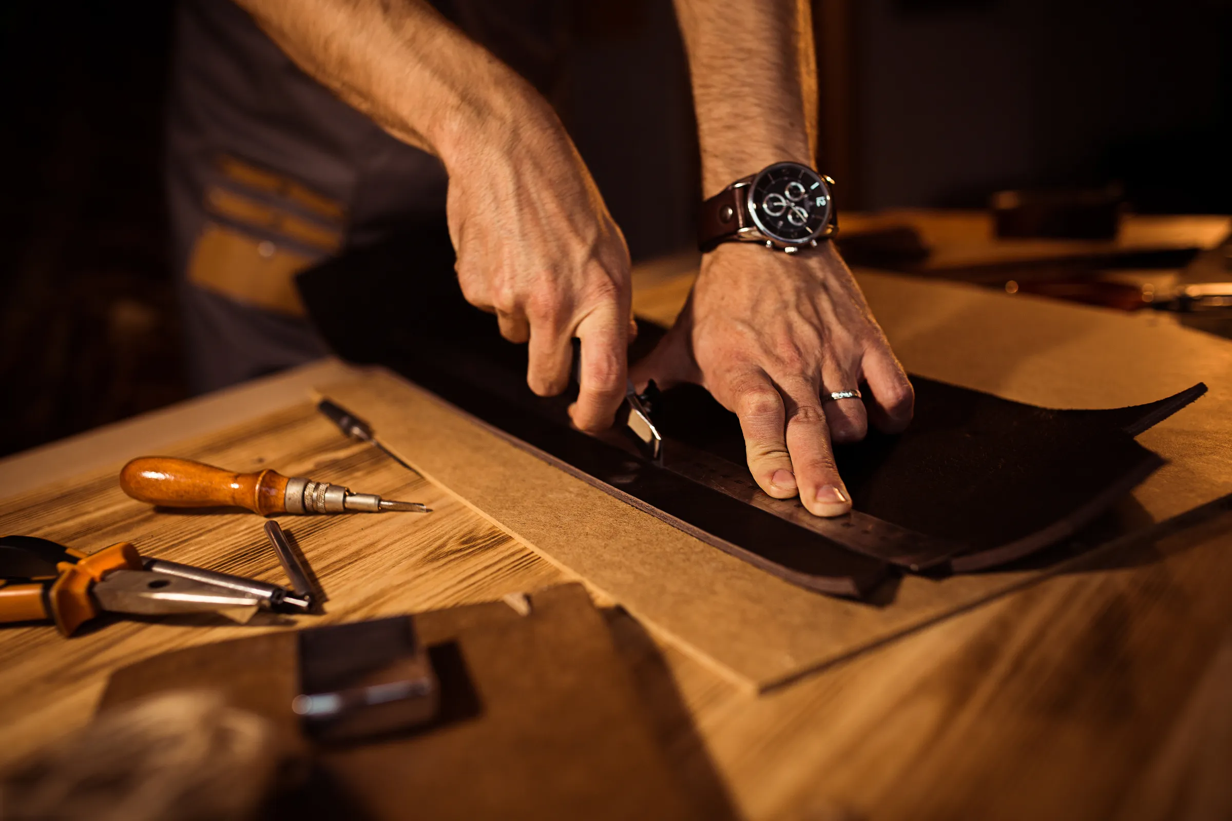 A Look Inside the Leather Making Process