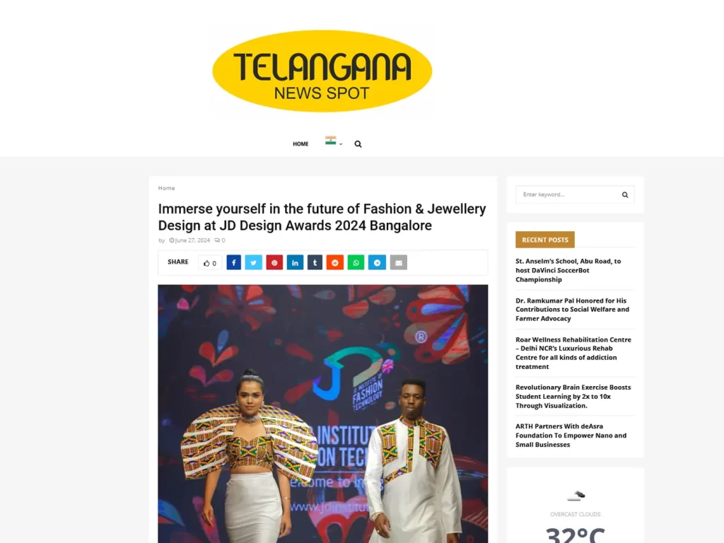 Immerse yourself in the future of Fashion & Jewellery Design at JD Design Awards 2024 Bangalore Telengana news spot 1