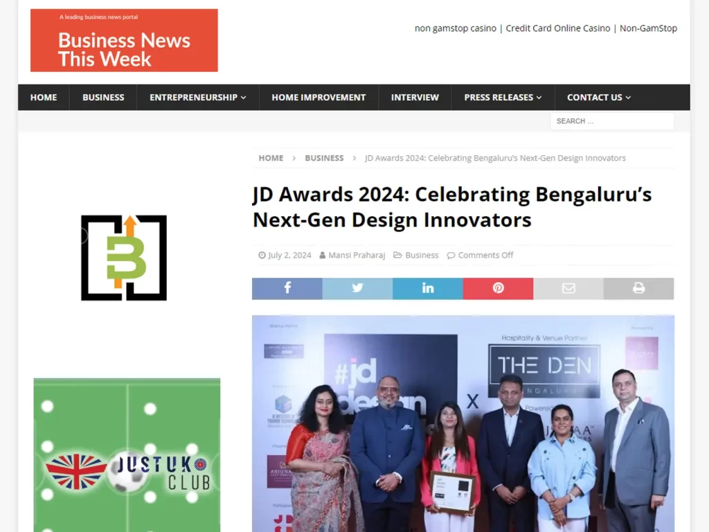 JD Awards 2024 Celebrating Bengaluru’s Next Gen Design Innovators Business News This Week