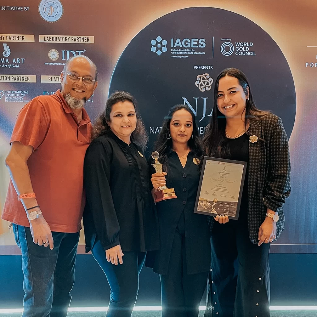 JD Institute Proudly Celebrates Shruthi Jain’s Accomplishment at National Jewellery Awards 2024